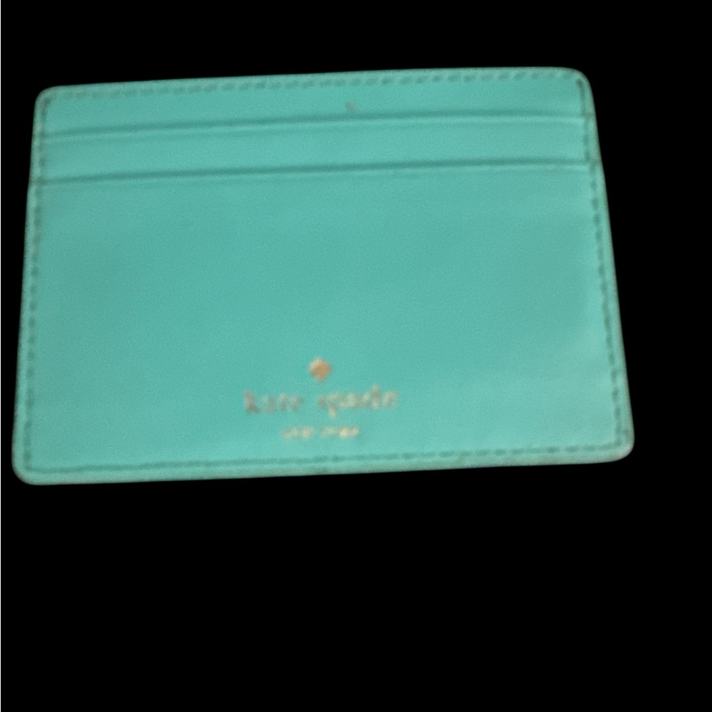 Kate Spade Live Colorfully Turquoise Card Holder. EUC